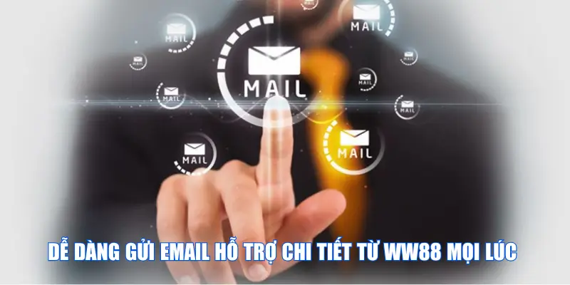 Dễ dàng gửi email hỗ trợ chi tiết từ WW88 mọi lúc 
